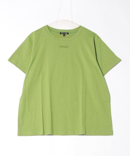 チャイハネ（チャイハネ）の「【チャイハネ】ツルドールメンズTシャツ（Tシャツ/カットソー・メンズ・ライトグリーン/ブラウン・M/L）」の5枚目の写真