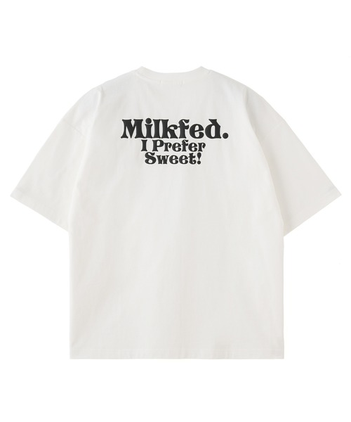 MILKFED.（ミルクフェド）の「I PREFER SWEET WIDE S/S TEE（Tシャツ/カットソー・レディース・ホワイト/ブラック/ライトピンク・ONE SIZE）」の2枚目の写真