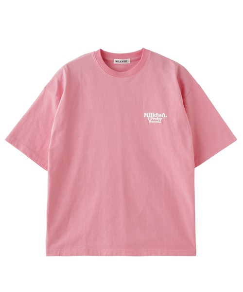 MILKFED.（ミルクフェド）の「I PREFER SWEET WIDE S/S TEE（Tシャツ/カットソー・レディース・ホワイト/ブラック/ライトピンク・ONE SIZE）」の6枚目の写真