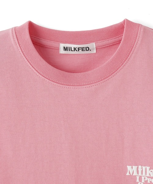 MILKFED.（ミルクフェド）の「I PREFER SWEET WIDE S/S TEE（Tシャツ/カットソー・レディース・ホワイト/ブラック/ライトピンク・ONE SIZE）」の8枚目の写真
