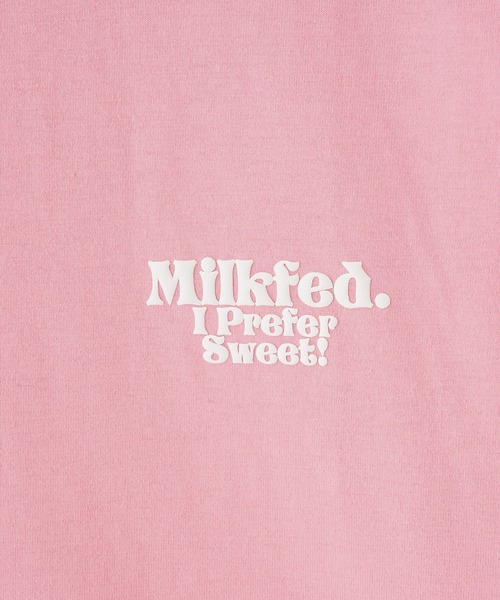 MILKFED.（ミルクフェド）の「I PREFER SWEET WIDE S/S TEE（Tシャツ/カットソー・レディース・ホワイト/ブラック/ライトピンク・ONE SIZE）」の9枚目の写真