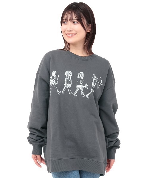 チチカカ（チチカカ）の「ネイティブアメリカンスウェットプルオーバー【ユニセックス】（スウェット・メンズ・チャコールグレー/ブルー/オートミール・FREE）」の7枚目の写真