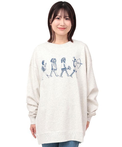 チチカカ（チチカカ）の「ネイティブアメリカンスウェットプルオーバー【ユニセックス】（スウェット・メンズ・チャコールグレー/ブルー/オートミール・FREE）」の8枚目の写真