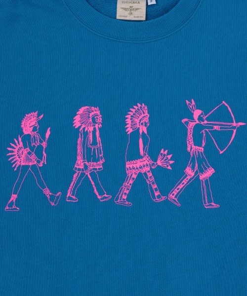 チチカカ（チチカカ）の「ネイティブアメリカンスウェットプルオーバー【ユニセックス】（スウェット・メンズ・チャコールグレー/ブルー/オートミール・FREE）」の16枚目の写真