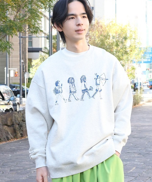 チチカカ（チチカカ）の「ネイティブアメリカンスウェットプルオーバー【ユニセックス】（スウェット・メンズ・チャコールグレー/ブルー/オートミール・FREE）」の21枚目の写真