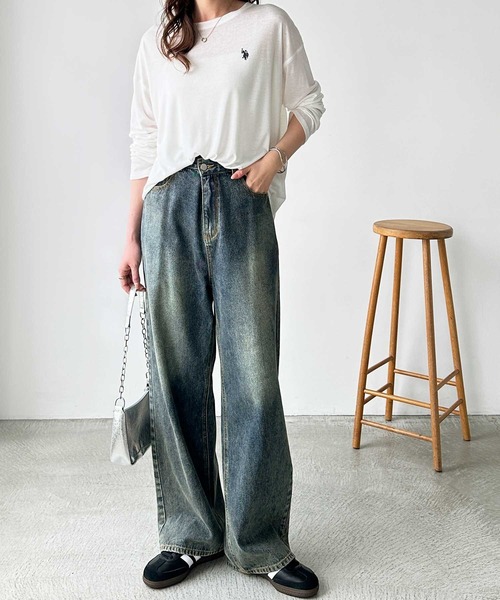 セール】【ウエスト調節可/S-XL展開】】秋にぴったり。ウエスト2ボタン