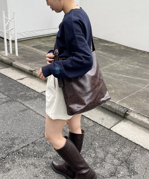 ヴィンテージ合皮ワンショルダーバッグ（ショルダーバッグ）｜COLONY