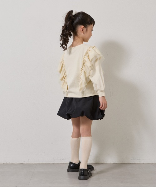 CIAOPANIC TYPY(チャオパニックティピー)の「【2025年S/S新作】【KIDS】フリルチュールロゴスウェット(スウェット・キッズ・チャコールグレー/グレー/アイボリー・XX-LARGE/X-LARGE/LARGE/MEDIUM/SMALL)」の10枚目の写真