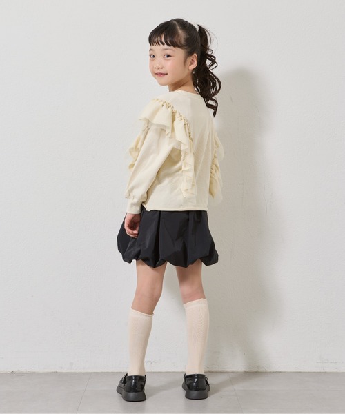 CIAOPANIC TYPY(チャオパニックティピー)の「【2025年S/S新作】【KIDS】フリルチュールロゴスウェット(スウェット・キッズ・チャコールグレー/グレー/アイボリー・XX-LARGE/X-LARGE/LARGE/MEDIUM/SMALL)」の11枚目の写真