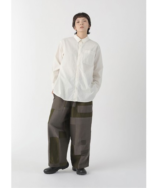 Plantation(プランテーション)の「シュリンクブロードファイン / シャツ / (O)(シャツ/ブラウス・レディース・オフホワイト/ブラック・M size)」の6枚目の写真