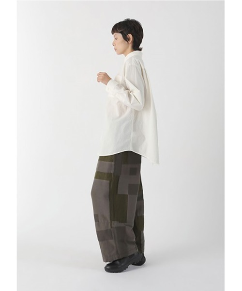 Plantation(プランテーション)の「シュリンクブロードファイン / シャツ / (O)(シャツ/ブラウス・レディース・オフホワイト/ブラック・M size)」の5枚目の写真
