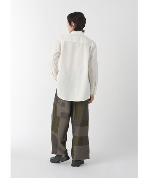Plantation(プランテーション)の「シュリンクブロードファイン / シャツ / (O)(シャツ/ブラウス・レディース・オフホワイト/ブラック・M size)」の4枚目の写真