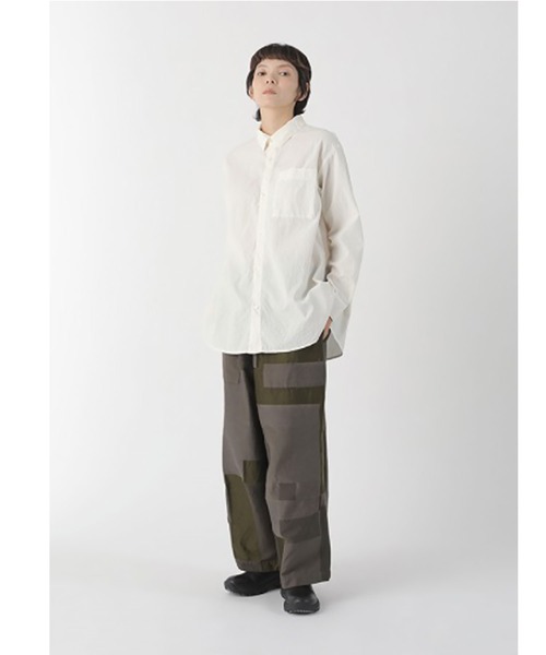 Plantation(プランテーション)の「シュリンクブロードファイン / シャツ / (O)(シャツ/ブラウス・レディース・オフホワイト/ブラック・M size)」の3枚目の写真