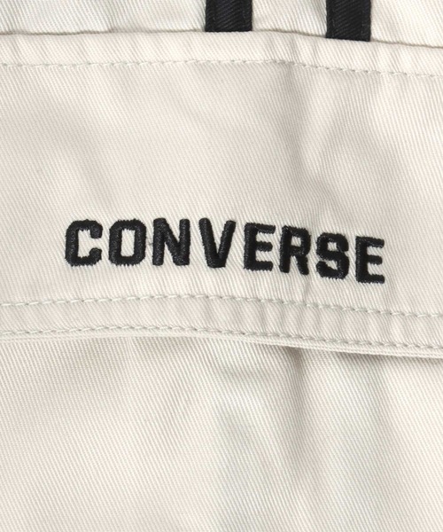 CONVERSE（コンバース）の「CONVERSE/コンバース ワンポイント刺繍  サイドライン ワイドカーゴパンツ レディース メンズ イージーパンツ（カーゴパンツ・メンズ・ブラック/オフホワイト/カーキ・LL/L/M）」の5枚目の写真