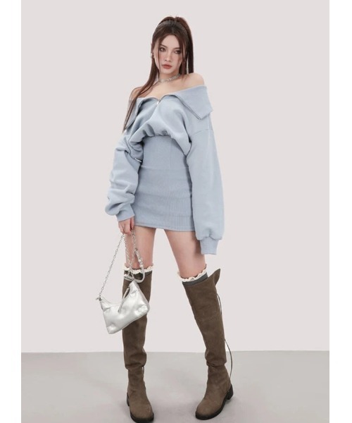 dallaワンピース 激安通販の DALLA ワンピース zip curler one-piece : ZOZOTOWN