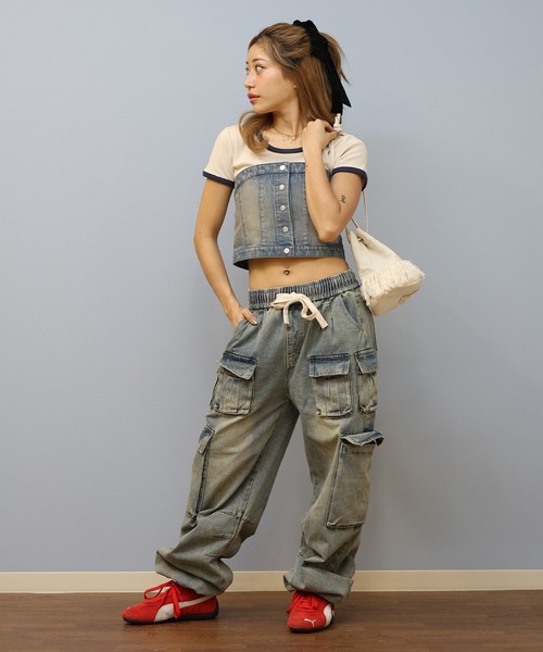 Dickies/ディッキーズ デニムビスチェ セットアップ 81120400