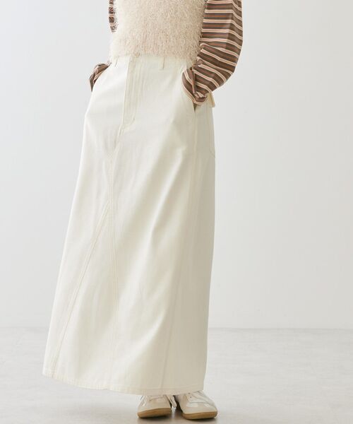 AMERICAN HOLIC(アメリカンホリック)の「ベイカースカート(スカート・レディース・カーキ/アイボリー・S/M/L)」の9枚目の写真