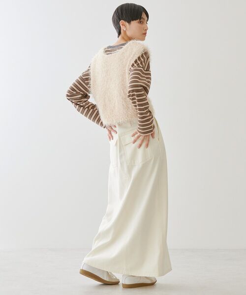 AMERICAN HOLIC(アメリカンホリック)の「ベイカースカート(スカート・レディース・カーキ/アイボリー・S/M/L)」の10枚目の写真