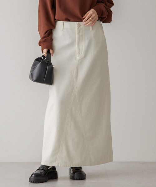 AMERICAN HOLIC(アメリカンホリック)の「ベイカースカート(スカート・レディース・カーキ/アイボリー・S/M/L)」の13枚目の写真