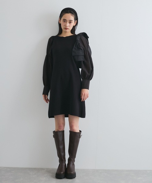 VIS（ビス）の「ビッグリボンハンドルバッグ（ハンドバッグ・レディース・オフホワイト/ブラック/シルバー・FREE）」の16枚目の写真