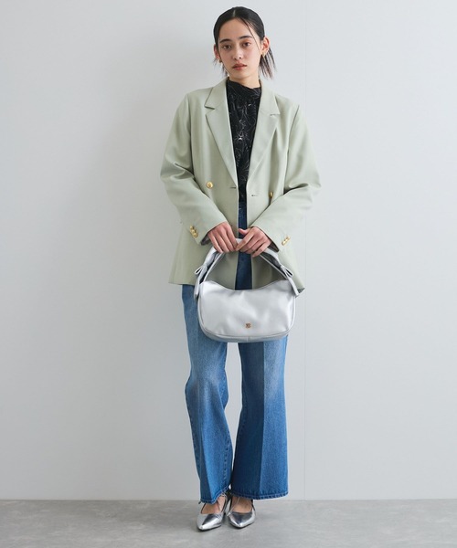 VIS（ビス）の「ビッグリボンハンドルバッグ（ハンドバッグ・レディース・オフホワイト/ブラック/シルバー・FREE）」の17枚目の写真