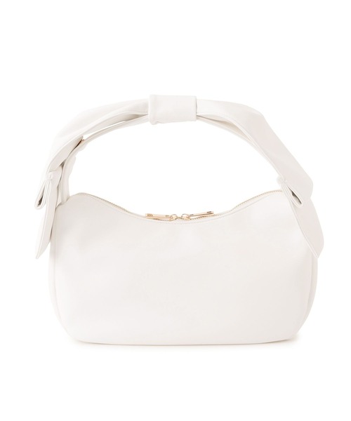 VIS（ビス）の「ビッグリボンハンドルバッグ（ハンドバッグ・レディース・オフホワイト/ブラック/シルバー・FREE）」の20枚目の写真