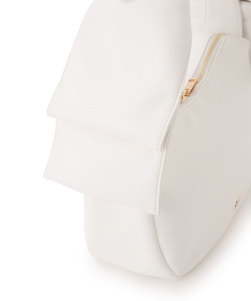 VIS（ビス）の「ビッグリボンハンドルバッグ（ハンドバッグ・レディース・オフホワイト/ブラック/シルバー・FREE）」の9枚目の写真