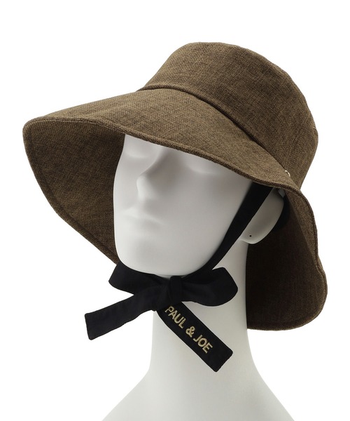 麦わら帽子 ブレード付き広つば セール】麦わら帽子 ハット 'たれリボン広つばブレード'（ハット