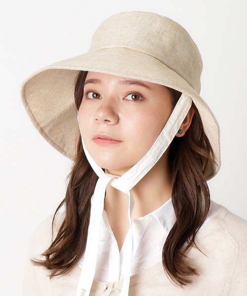麦わら帽子 ハット 'たれリボン広つばブレード'（ハット）｜PAUL&JOE