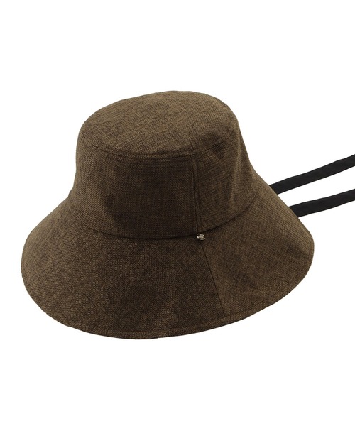 麦わら帽子 ブレード付き広つば セール】麦わら帽子 ハット 'たれリボン広つばブレード'（ハット