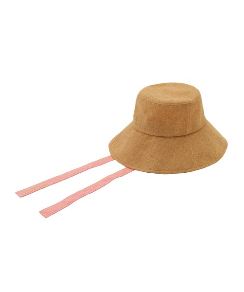 セール】麦わら帽子 ハット 'たれリボン広つばブレード'（ハット