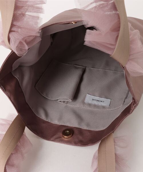 Prima Scherrer(プリマシェレル)の「チュールフリルハンドル トート バッグ Prima Scherrer plus(トートバッグ・レディース・ピンク/ゴールド/ブラック/シルバー・フリー)」の15枚目の写真