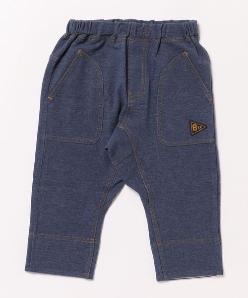 KP BOY(ケーピーボーイ)の「ストレッチデニムニット7分丈パンツ(100-160)(その他パンツ・キッズ・ネイビー/ブルー・100cm/110cm/120cm/130cm/140cm/150cm/160cm)」の2枚目の写真