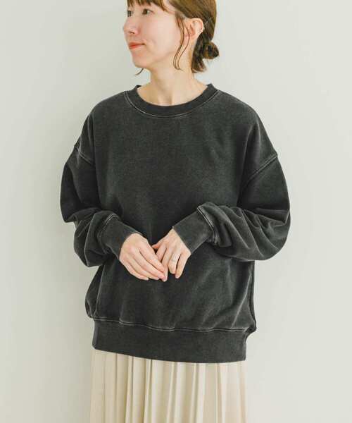 ITEMS URBANRESEARCH（アイテムズ アーバンリサーチ）の「ピグメントスウェット（スウェット・レディース・グリーン/グレー/ブラック・FREE）」の5枚目の写真