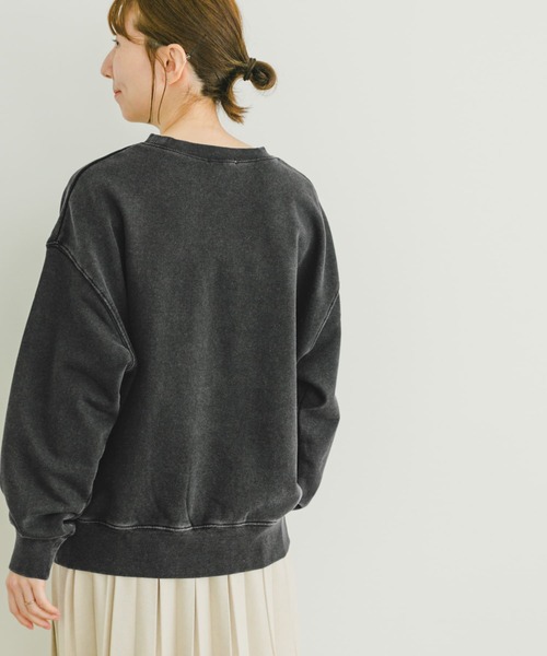 ITEMS URBANRESEARCH（アイテムズ アーバンリサーチ）の「ピグメントスウェット（スウェット・レディース・グリーン/グレー/ブラック・FREE）」の6枚目の写真