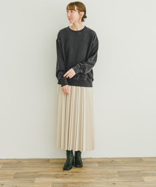 ITEMS URBANRESEARCH（アイテムズ アーバンリサーチ）の「ピグメントスウェット（スウェット・レディース・グリーン/グレー/ブラック・FREE）」の7枚目の写真