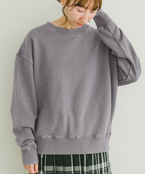 ITEMS URBANRESEARCH（アイテムズ アーバンリサーチ）の「ピグメントスウェット（スウェット・レディース・グリーン/グレー/ブラック・FREE）」の9枚目の写真