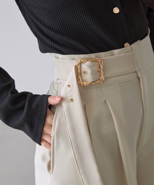 ZOZO限定】ベルトデザインスーパーワイドパンツ（その他パンツ