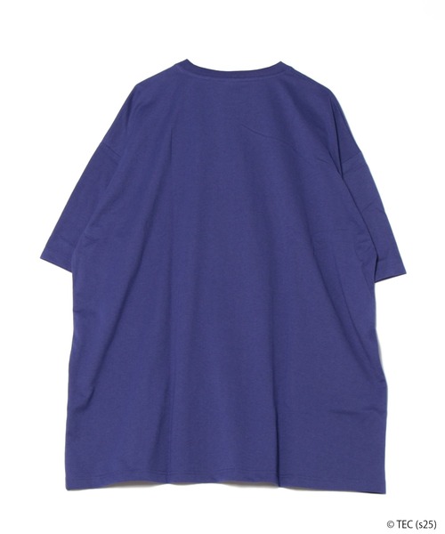 Tom&Jerry(トムアンドジェリー)の「【公式】トムとジェリー 天竺七分袖BIGTシャツ(Tシャツ/カットソー・レディース・パープル/ブラック/ブルー/オートミール・M/L)」の6枚目の写真