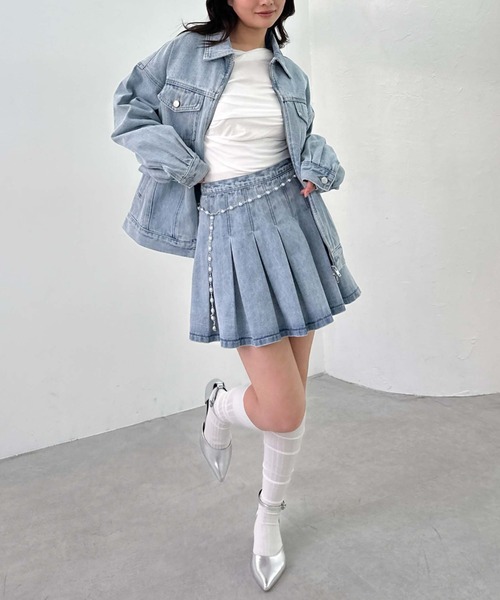 archives(アルシーヴ)の「タックカットドレープTOPS(Tシャツ/カットソー・レディース・オフホワイト/チャコールグレー/ブルー・MEDIUM)」の20枚目の写真