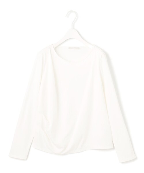 ICB(アイシービー)の「【洗える】 PlaXフィラメントジャージー ドレープカットソー(Tシャツ/カットソー・レディース・アイボリー系/ブラック系・SMALL/MEDIUM/X-SMALL)」の9枚目の写真