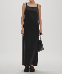 TODAYFUL(gDfCt)Squareneck Satin Dress(s[X)