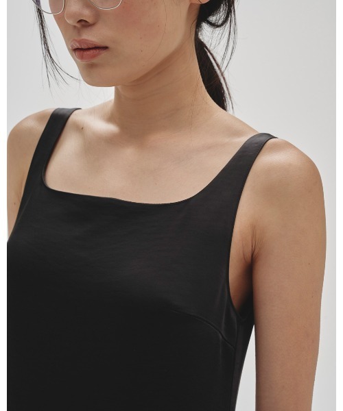 Squareneck Satin Dress（ワンピース）｜TODAYFUL（トゥデイフル