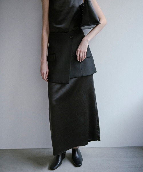 Squareneck Satin Dress（ワンピース）｜TODAYFUL（トゥデイフル