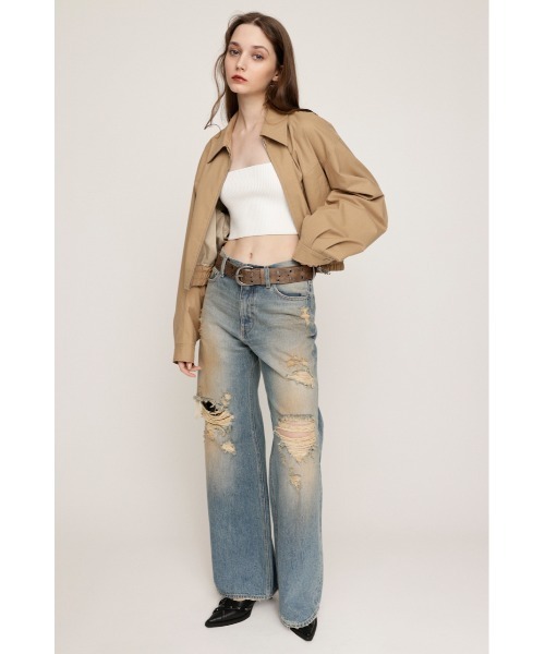 SLY（スライ）の「RING STUDS BELT ダブル バックル スタッズ ベルト（ベルト・レディース・ブラック/ブラウン・FREE）」の17枚目の写真