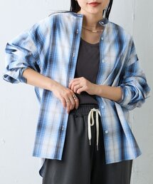 CIAOPANIC TYPY | 【しわになりにくい】ボリュームスリーブバンドカラーシャツ(シャツ/ブラウス)