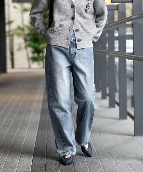 JOURNAL STANDARD relume（ジャーナルスタンダード　レリューム）の「《追加》サイドシームバレルジーンズ（デニムパンツ・レディース・チャコールグレー/ブルー・36/38）」の17枚目の写真