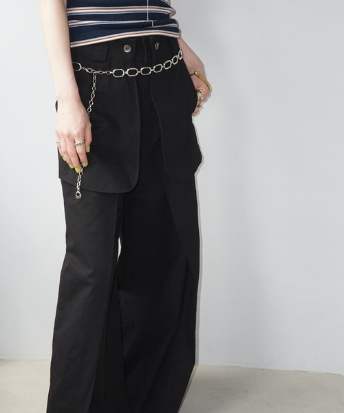 cmmawear トラウザーズ ワイド ブラック サイズS stein】EXTRA WIDE TROUSERS - BLACK | 公式通販サイト session