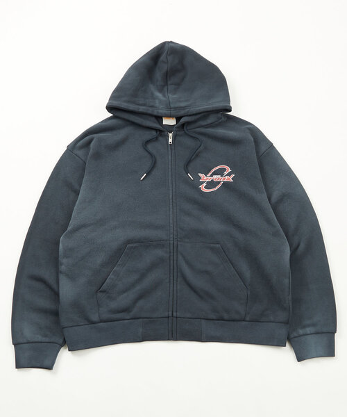 WHO'S WHO gallery(フーズフーギャラリー)の「【UNISEX/ユニセックス】BRONXサークルロゴシップパーカー(パーカー・レディース・ブラック/ネイビー・LARGE/MEDIUM)」の3枚目の写真