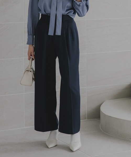 Petitjo（プッチージョ）の「小さいサイズ　きれいめワイドパンツ　低身長さん・小柄女性（その他パンツ・レディース・ブラウン/グレイッシュベージュ/カーキ/ネイビー・PSS/PS/PM/PL）」の19枚目の写真